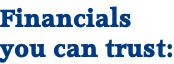 Financials you can trust: